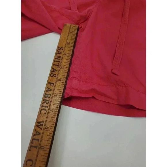 LRL Lauren Jeans Co. Ralph Lauren Red Cotton Flat Front Shorts Women's Size 14 - Picture 6 of 7